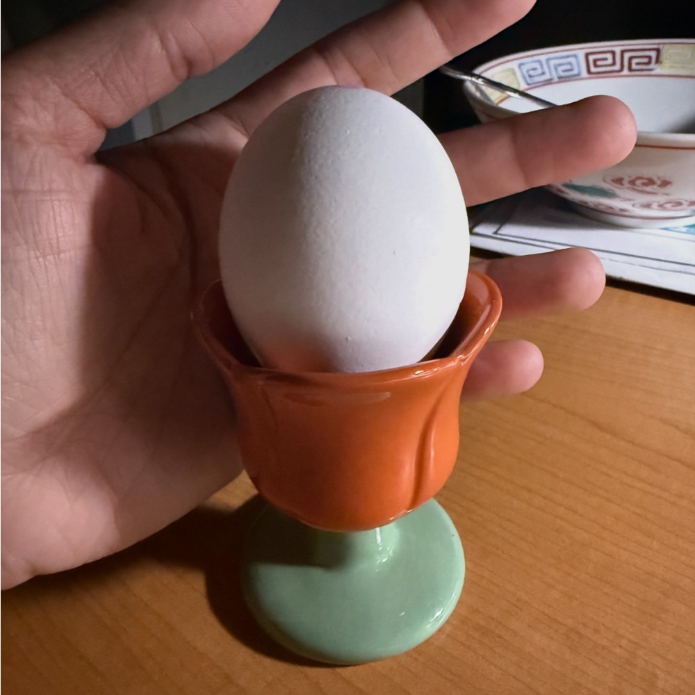 Orange and Green Egg Cup (2)